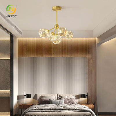 लिविंग रूम बेडरूम के लिए H370mm क्रिएटिव डेकोरेशन क्रिस्टल एलईडी सीलिंग लाइट