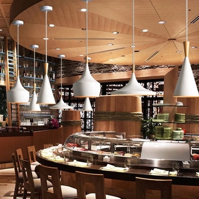रेस्तरां आधुनिक लटकन हल्की धातु लकड़ी रचनात्मक सजावटी झूमर
