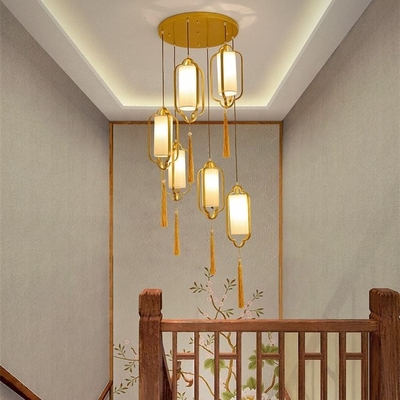 E27 सादगी कला आधुनिक लटकन प्रकाश शादी घर की सीढ़ी के लिए