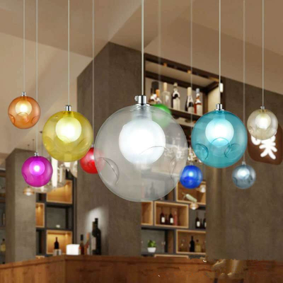 भोजन कक्ष रेस्तरां सजावट प्रकाश स्थिरता के लिए 12 X 25cm लक्ज़री बड़ा ग्लास बॉल