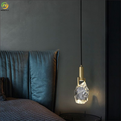 लिविंग रूम बेडरूम बेडसाइड डाइनिंग रूम के लिए ऑल-कॉपर K9 क्रिस्टल पाइनएप्पल पेंडेंट लाइट