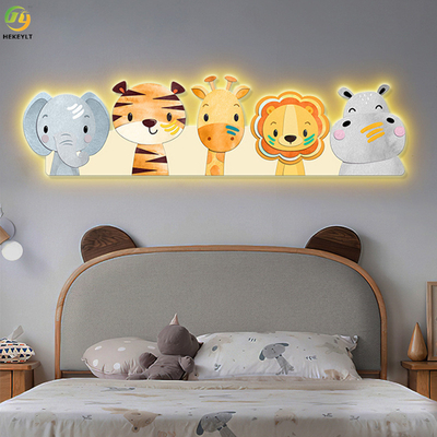 बच्चों के कमरे के बेडसाइड बेडरूम के लिए कार्टून आकृति सजावट भित्ति लैंप पेंटिंग
