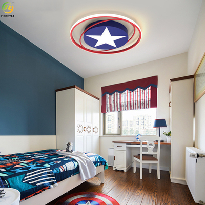 बेडरूम रूम, बच्चों के कमरे के लिए क्रिएटिव कार्टून स्पाइडर-मैन आई प्रोटेक्शन एलईडी सीलिंग लाइट