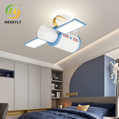 कार्टून विमान बच्चों के कमरे बुद्धिमान छत प्रकाश पूर्ण स्पेक्ट्रम एलईडी आँख सुरक्षा बेडरूम प्रकाश