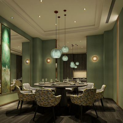 JYLIGHTING रेस्तरां नॉर्डिक लटकन प्रकाश रचनात्मक होटल अध्ययन बेडरूम पेड़ पत्ती कांच प्रकाश
